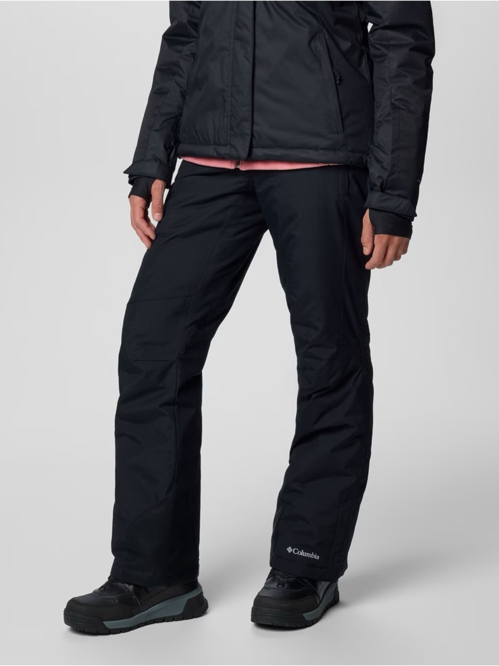 Columbia Bugaboo II Women's Omni-Heat Ski & Snow Pants in Black Size Large Short